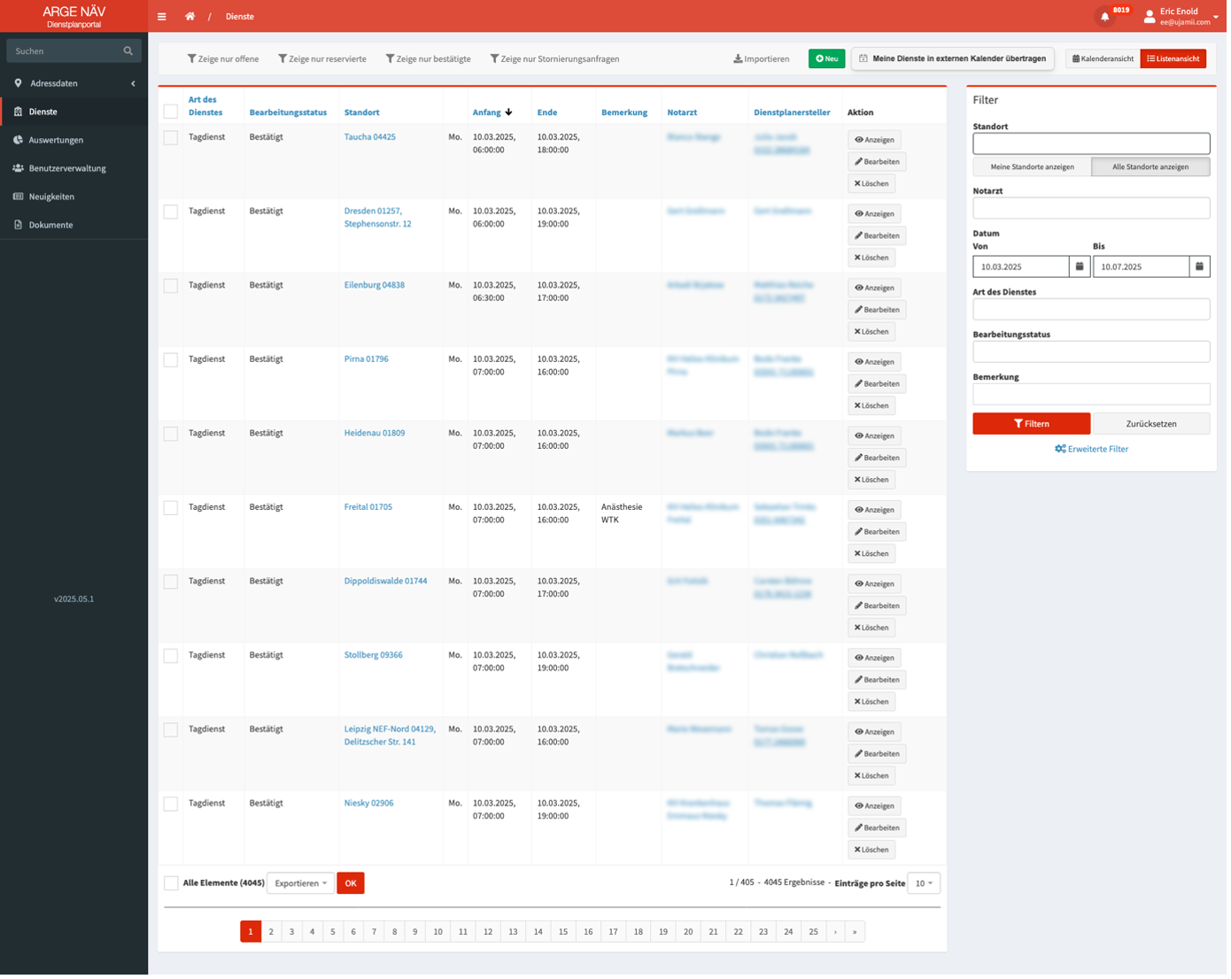 ARGE NÄV Dienstplanportal
