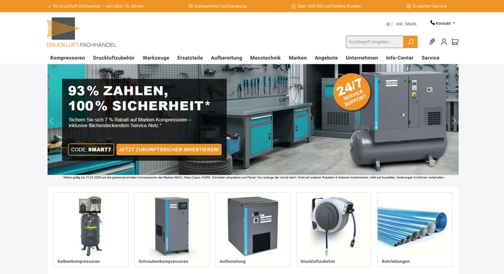 DF Druckluft-Fachhandel Online-Shop