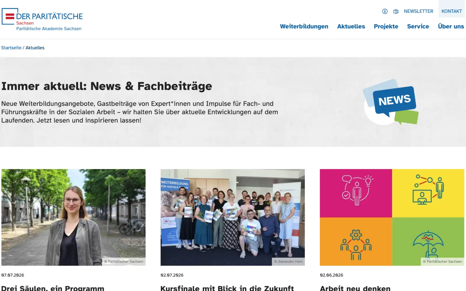 Paritätische Akademie Sachsen – Aktuelles